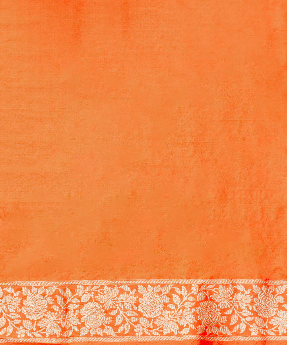 Orange_Handloom_Pure_Katan_Silk_Saree_Banarasi_Saree_with_Sona_Rupa_Jaal_WeaverStory_06