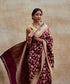 Handloom_Maroon_Pure_Katan_Silk_Banarasi_Saree_with_Meenakari_Jaal_WeaverStory_01