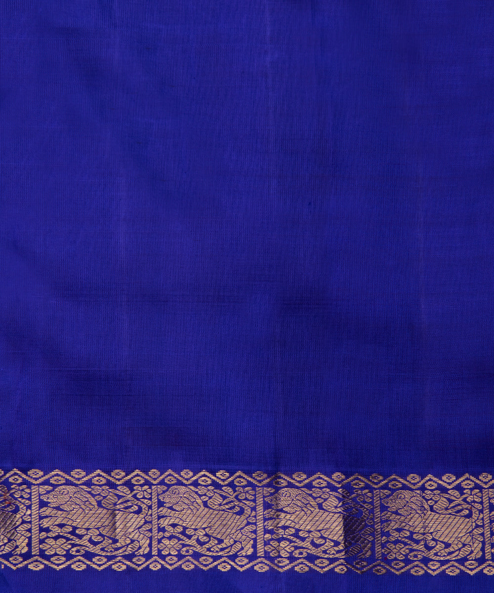 Hot_Pink_Handloom_Pure_Zari_Kanjivaram_Silk_Saree_With_All_Over_Checks_WeaverStory_05