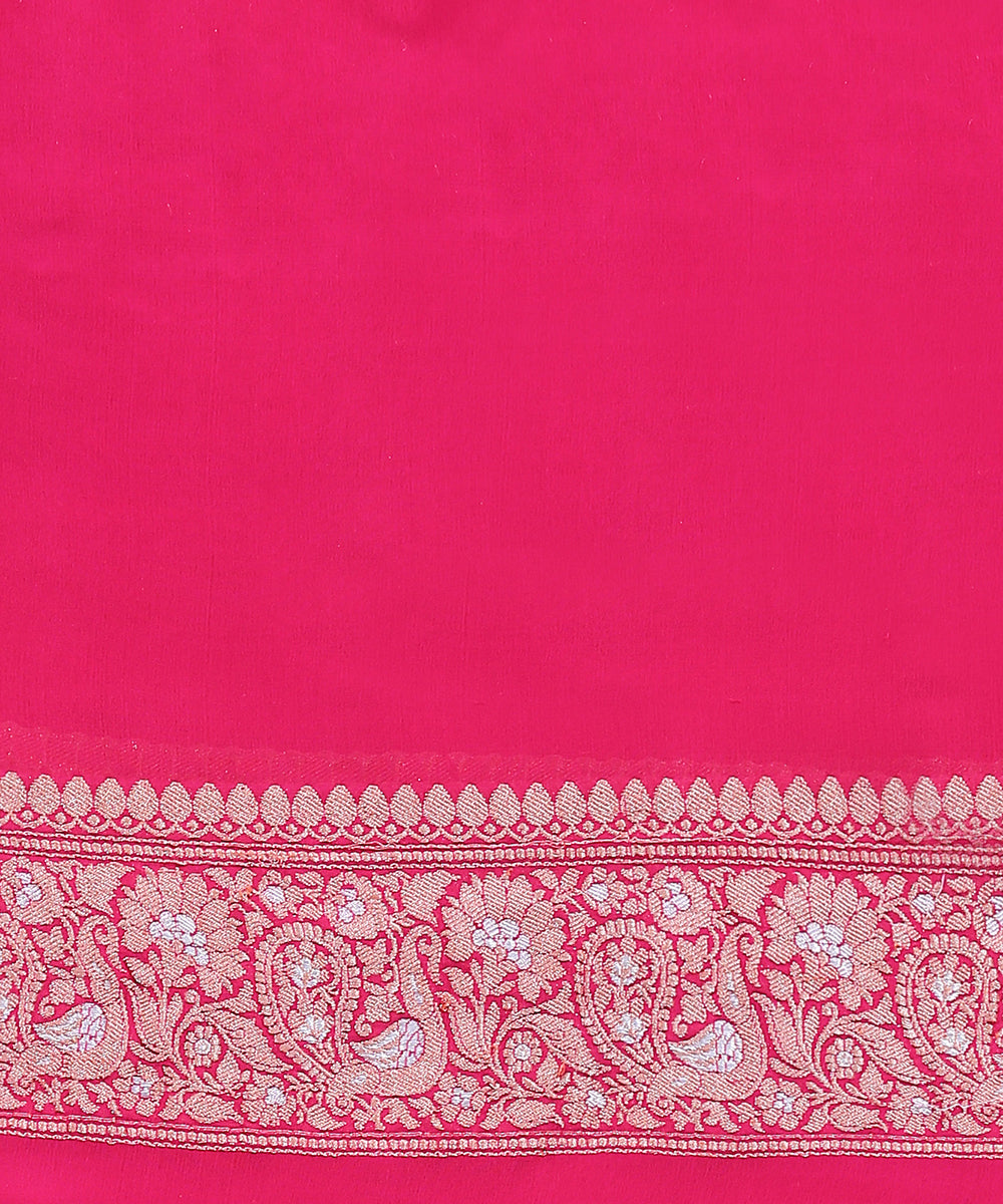 Pink_Handloom_Georgette_Banarasi_Saree_with_Kadhwa_weave_WeaverStory_05