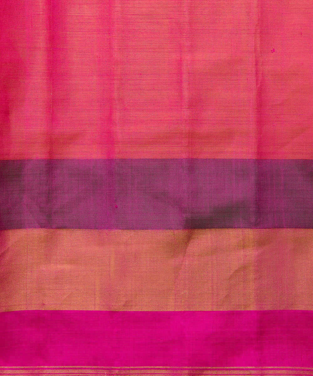 Yellow_And_Green_Handloom_Single_Ikat_Mulberry_Silk_Patola_Saree_With_Pink_Border_WeaverStory_05