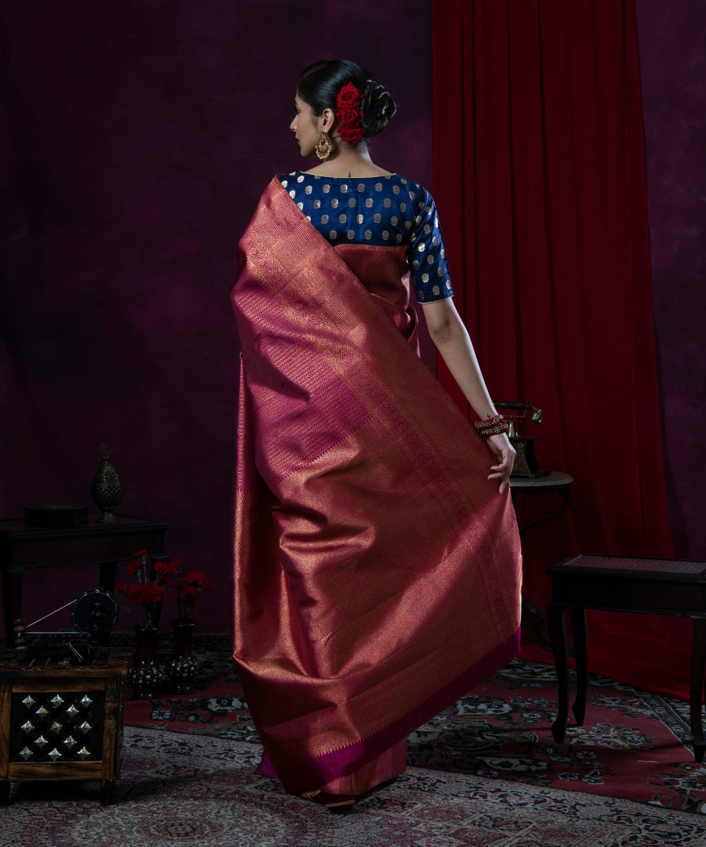Handloom_Wine_Brocade_Weave_Pure_Silk_Kanjivaram_Saree_WeaverStory_03