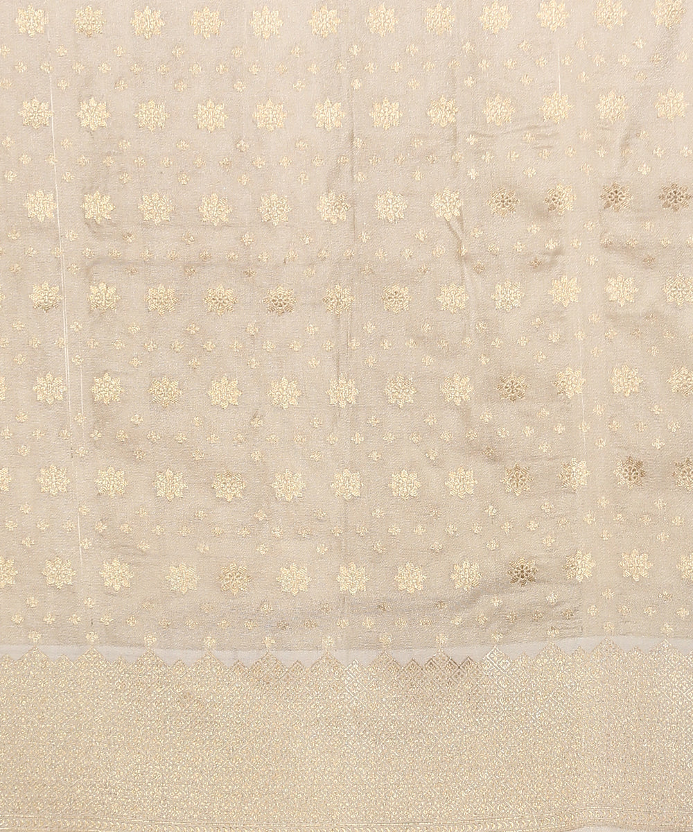 Handloom_Tusser_Beige_Katan_Georgette_Banarasi_Saree_With_Floral_Jaal_And_Yellow_Meenakari_WeaverStory_05