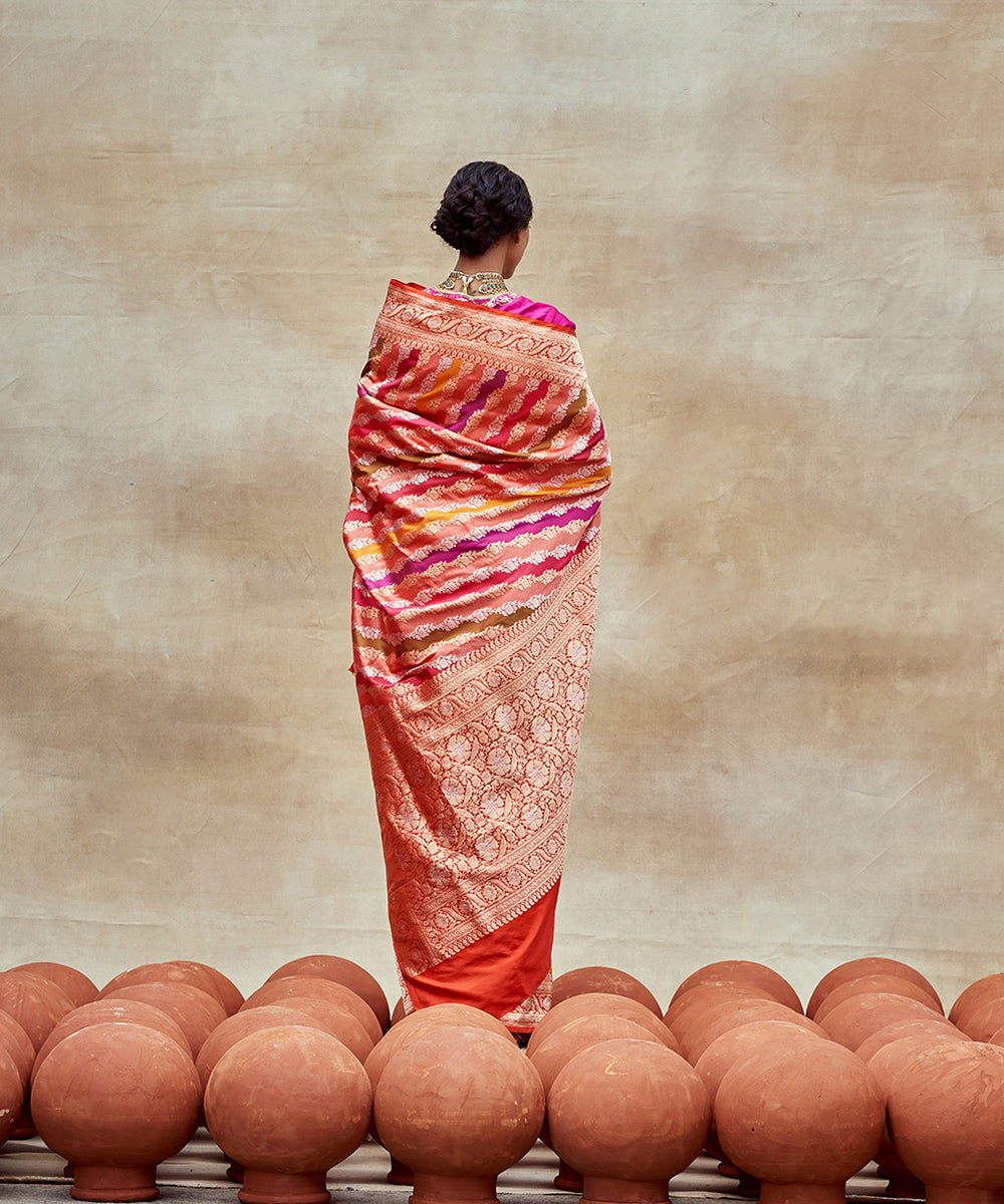 Handloom_Red_And_Pink_Pure_Katan_Silk_Rangkaat_Banarasi_Saree_WeaverStory_05