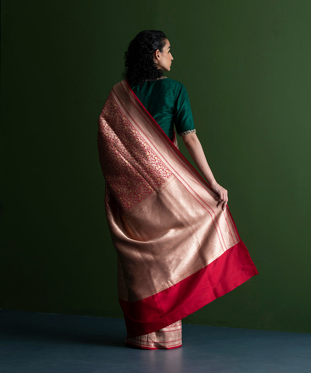 Red_Handloom_Kimkhab_Pure_Katan_Silk_Banarasi_Saree_With_Mustard_Meenakari_WeaverStory_03