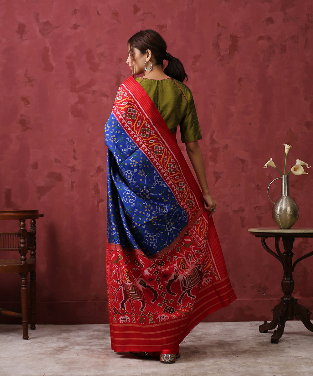 Blue_Handloom_8_Ply_Mulberry_Silk_Patola_Saree_WeaverStory_03