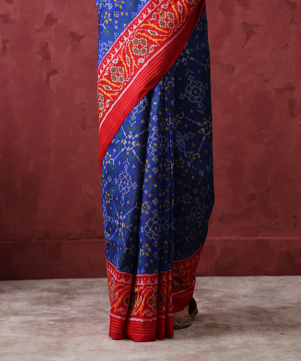 Blue_Handloom_8_Ply_Mulberry_Silk_Patola_Saree_WeaverStory_04