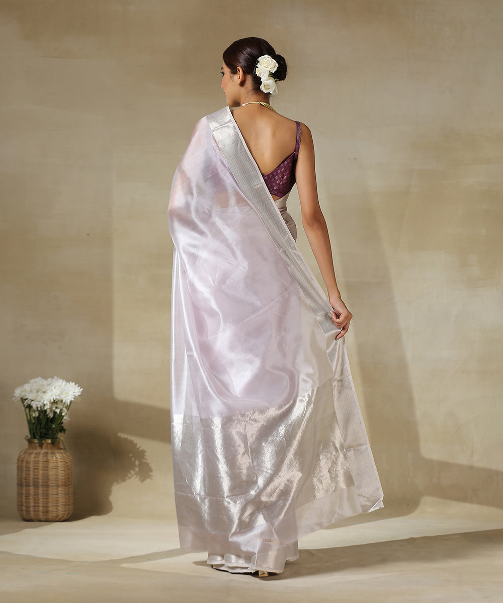 Handloom_Light_Lavender_Chanderi_Silk_Saree_With_Silver_And_Gold_Zari_Broad_Border_WeaverStory_03