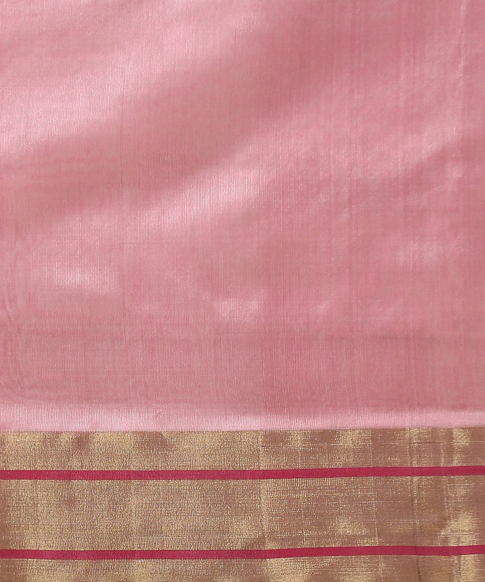 Pink_Handloom_Marigold_Flower_Motif_Chanderi_Silk_Saree_WeaverStory_05