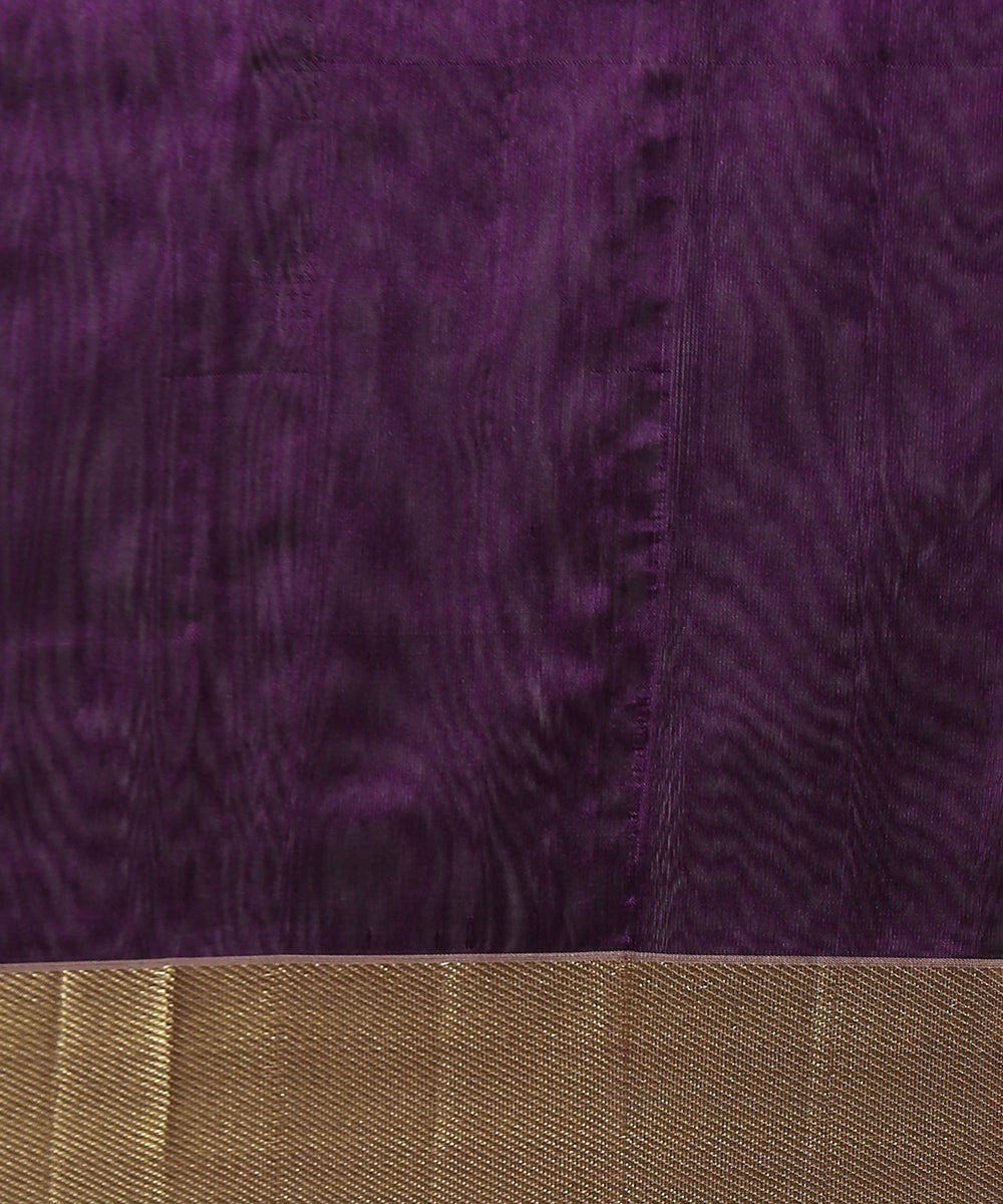 Purple_Handloom_Sunflower_Motifs_Chanderi_Silk_Saree_With_Broad_Zari_Border_WeaverStory_05