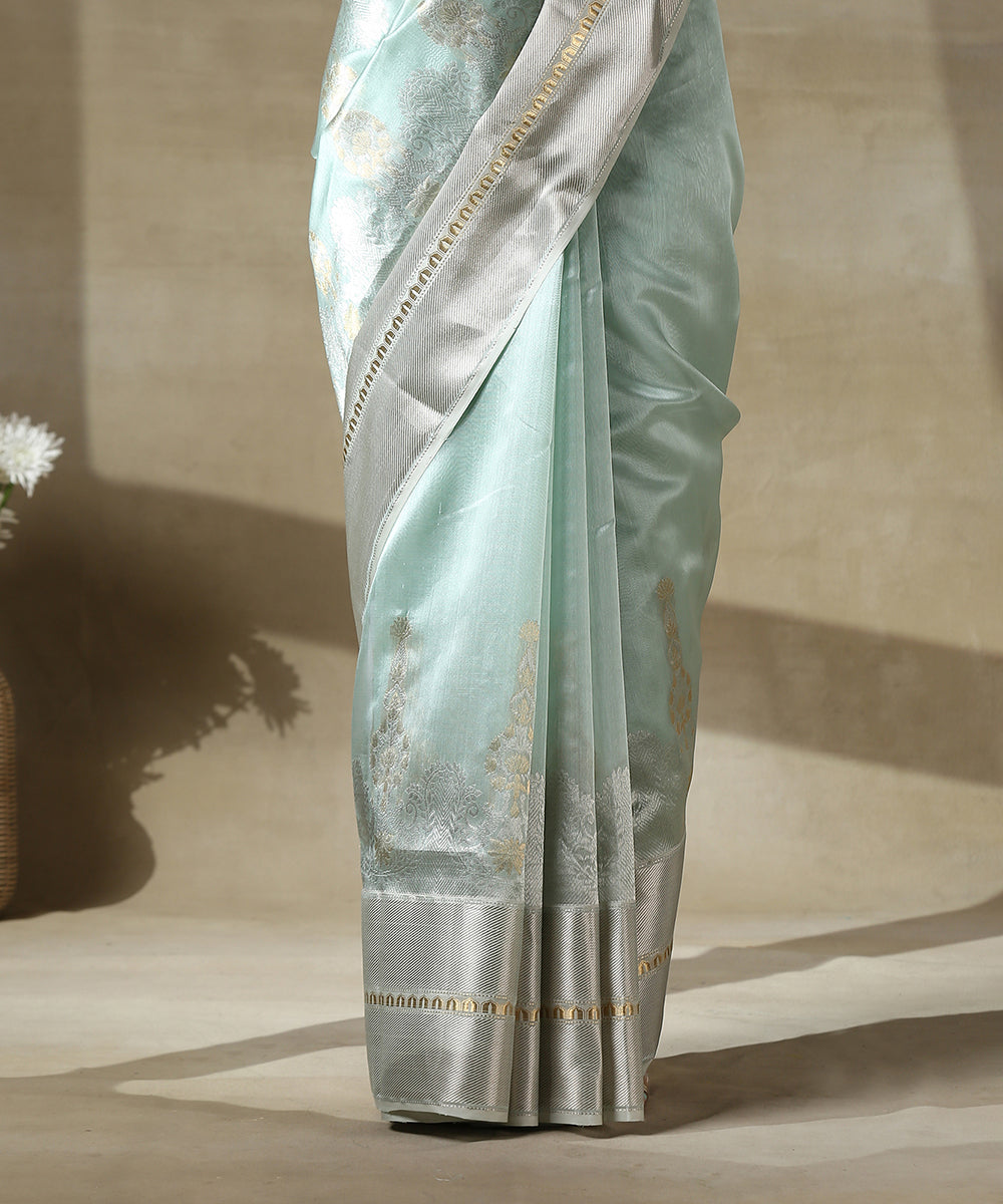 Handloom_Light_Blue_Broad_Zari_Border_Chanderi_Silk_Saree_WeaverStory_04