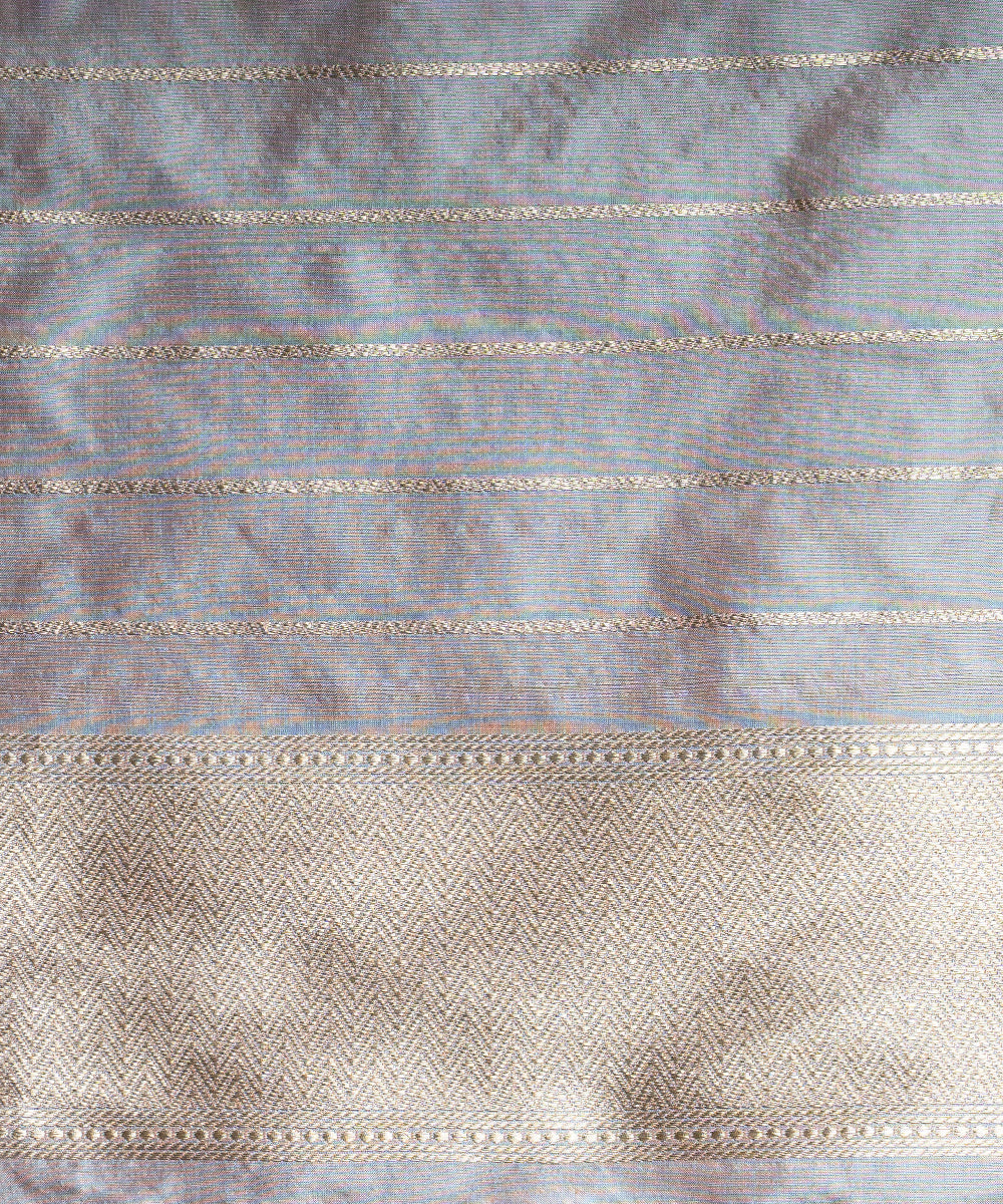 Handloom_Pista_Pure_Katan_Silk_Kimkhab_Banarasi_Saree_With_Pink_Kadhiyal_Border_WeaverStory_05