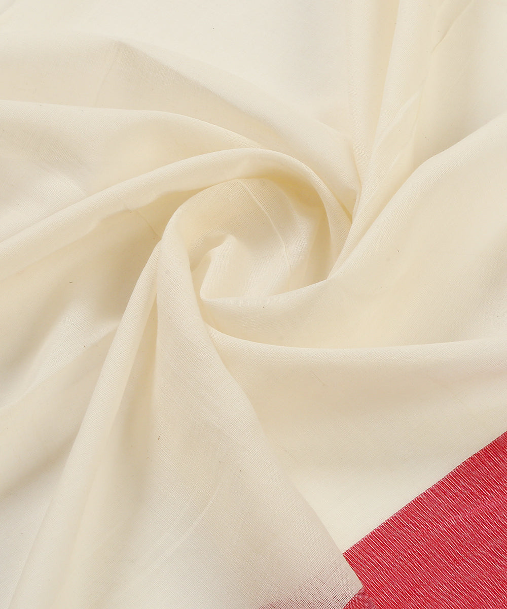 White_Handloom_Cotton_Jamdani_Saree_With_Red_Border_WeaverStory_06