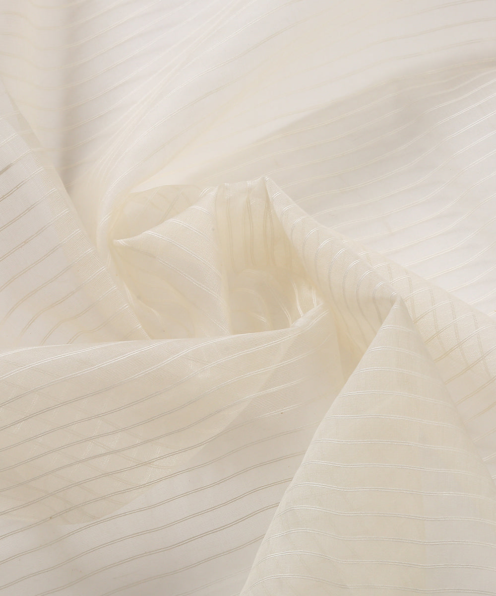 Handloom_Offwhite_Silk_Muslin_Jamdani_Saree_With_White_Booti_WeaverStory_06