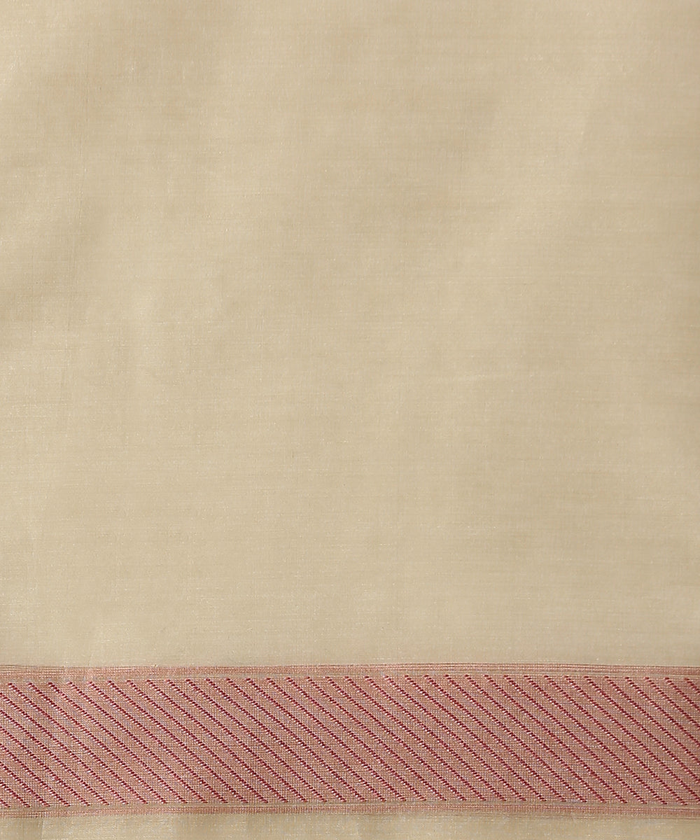 Beige_And_Pink_Handloom_Cotton_Silk_Banarasi_Saree_With_Floral_Cutwork_Weave_WeaverStory_05
