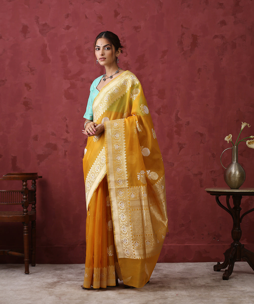 Mustard_Handloom_Sona_Rupa_Kora_Silk_Banarasi_Saree_WeaverStory_02