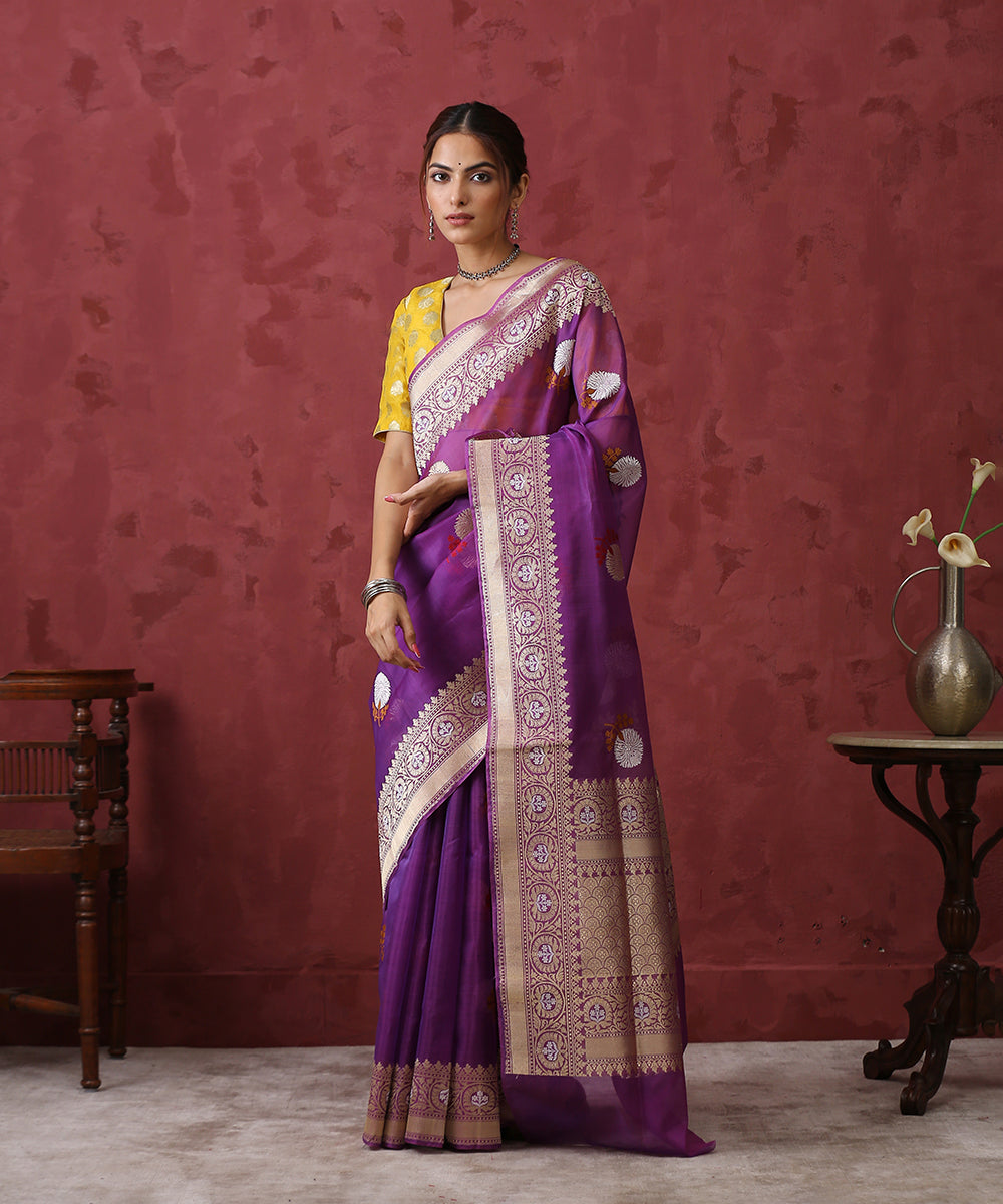 Handloom_Purple_Sona_Rupa_Kora_Silk_Banarasi_Saree_WeaverStory_02