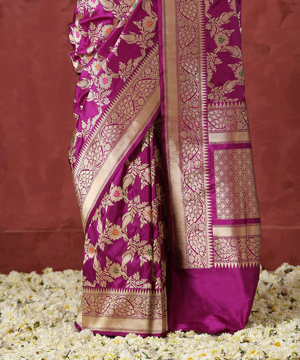 Handloom_Purple_Pure_Katan_Silk_Jangla_Banarasi_Saree_With_Meenakari_WeaverStory_04