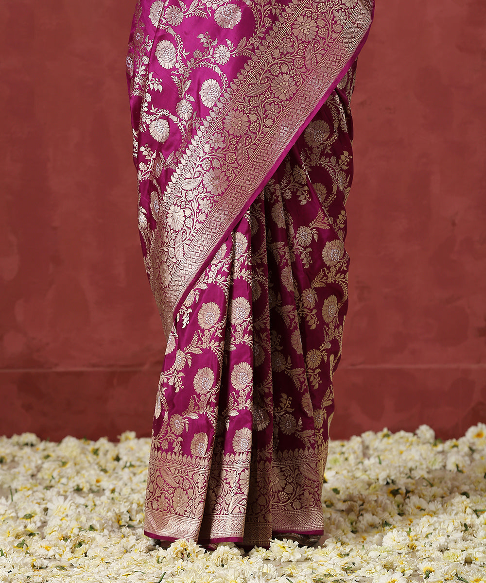 Handloom_Purple_Pure_Katan_Silk_Banarasi_Saree_with_Kadhwa_Jaal_WeaverStory_04