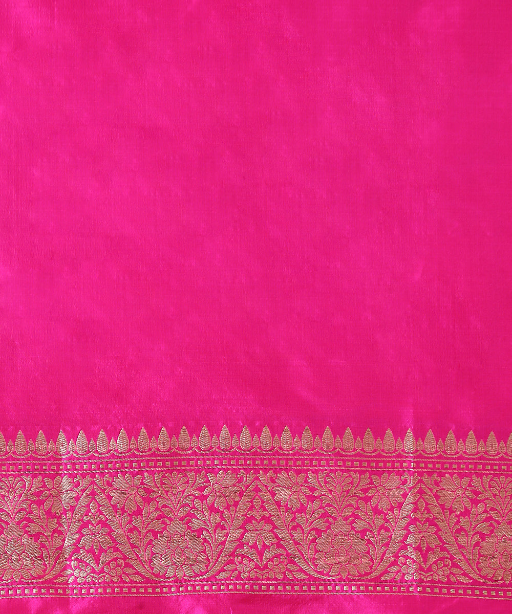 Hot_Pink_Handloom_Pure_Katan_Silk_Banarasi_Saree_With_Meenakari_Work_WeaverStory_05