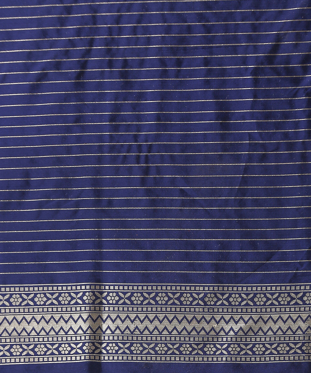 Navy_Blue_Handloom_Pure_Katan_Silk_Banarasi_Saree_With_Cutwork_Meenakari_Jaal_WeaverStory_05