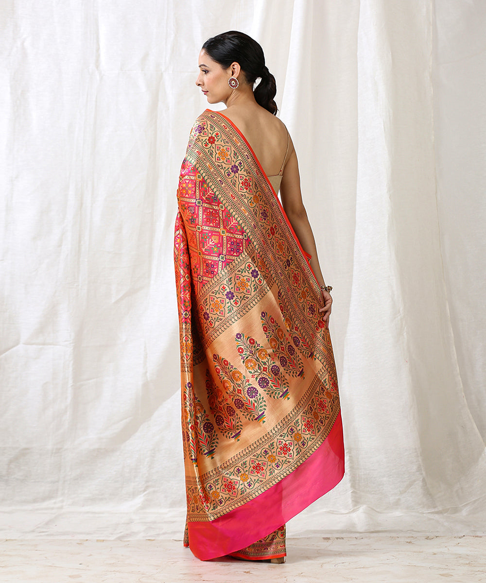 Handloom_Pink_Pure_Katan_Silk_Katan_Patola_Banarasi_Saree_with_Cutwork_Weave_WeaverStory_03