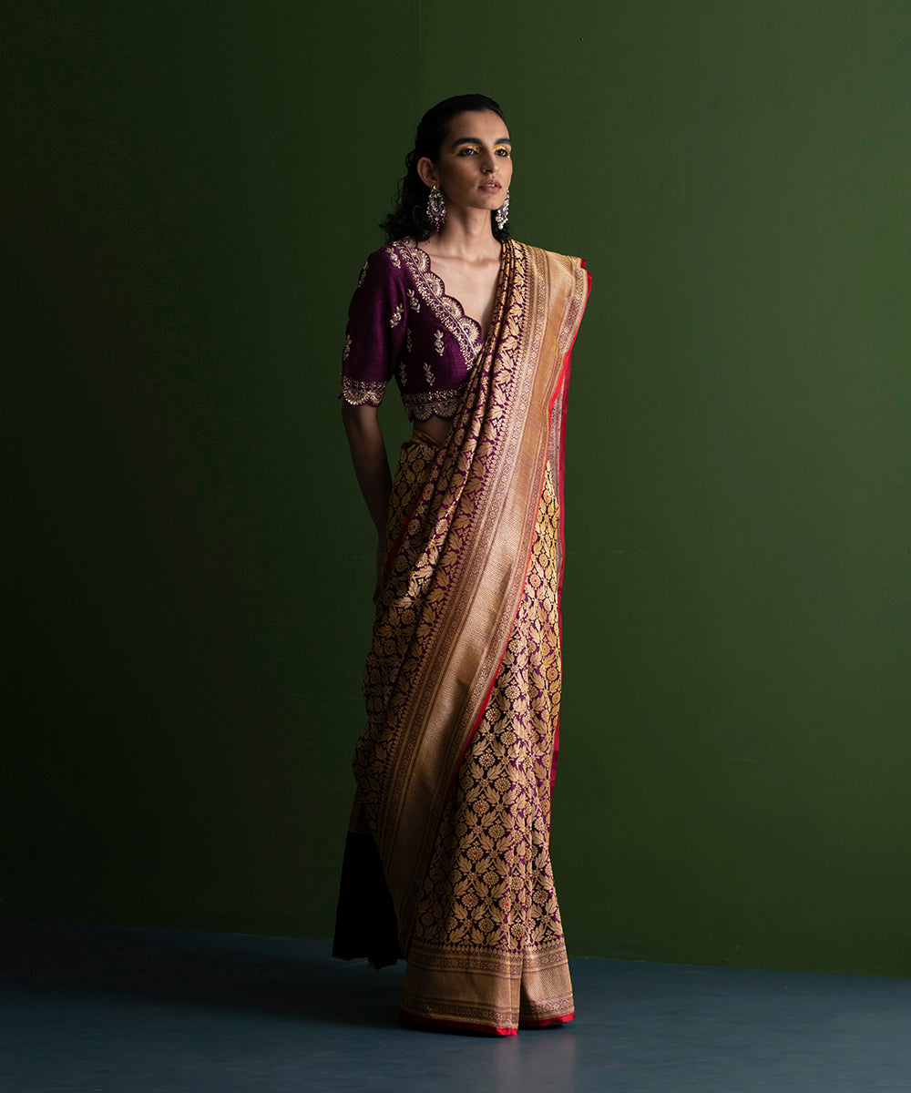 Handloom_Purple_Satin_Silk_Kimkhab_Banarasi_Saree_with_all_over_zari_WeaverStory_02