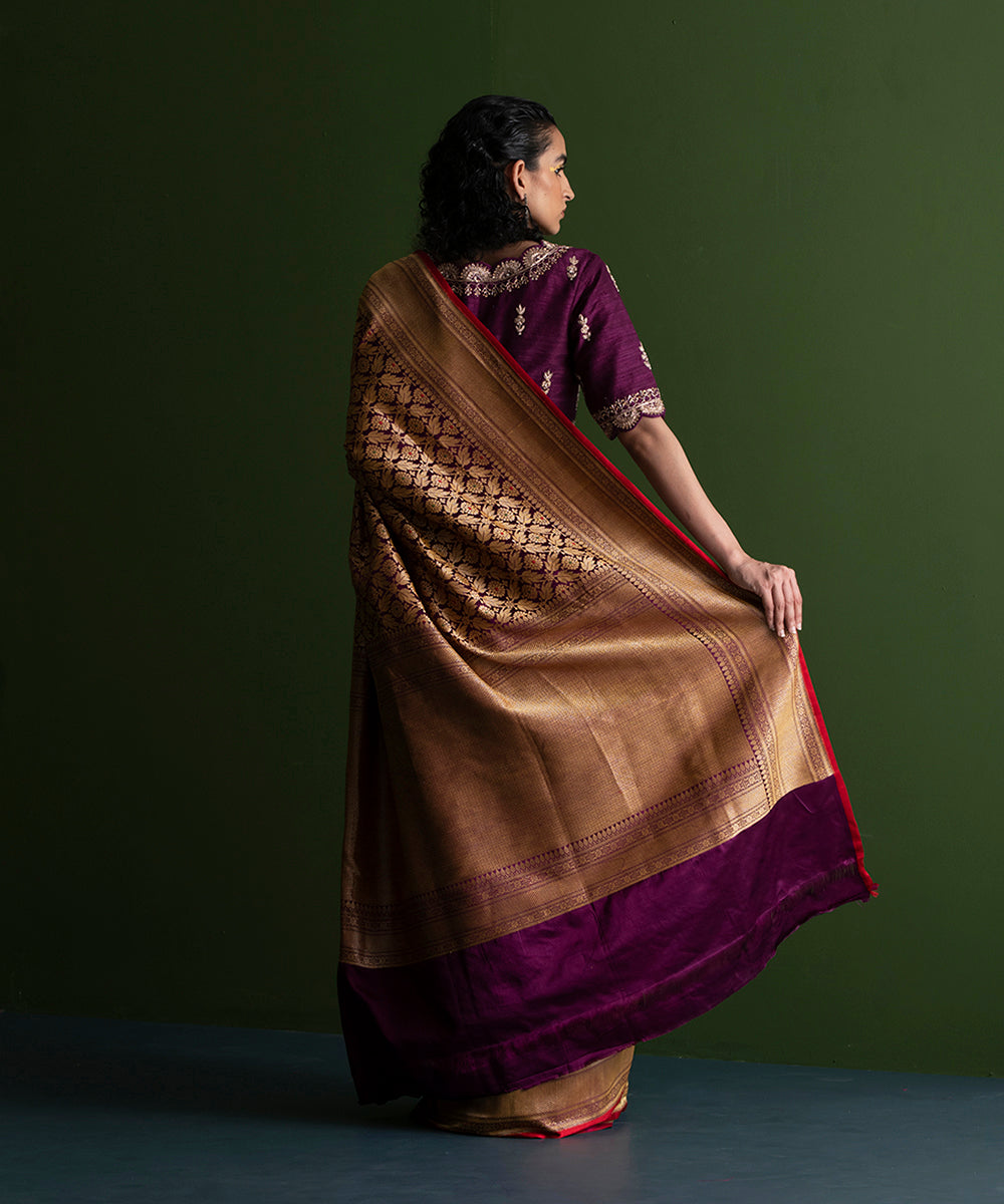 Handloom_Purple_Satin_Silk_Kimkhab_Banarasi_Saree_with_all_over_zari_WeaverStory_03