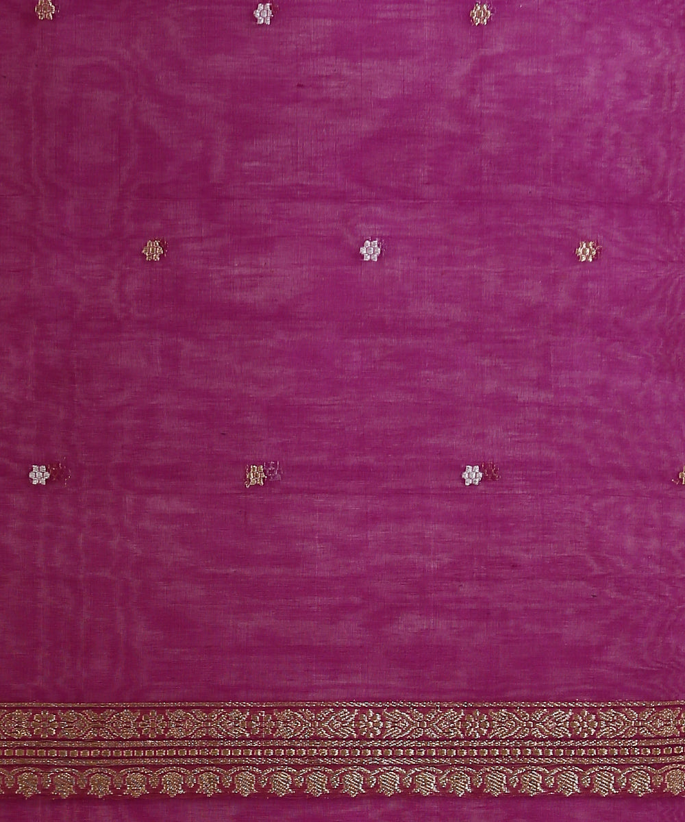 Handloom_Purple_Kora_Silk_Banarasi_Saree_With_Gold_And_Silver_Kadhwa_Booti_WeaverStory_05