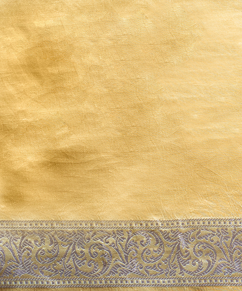 Handloom_Yellow_Gajji_Silk_Shikargah_Banarasi_Saree_With_Tanchoi_Weave_WeaverStory_05