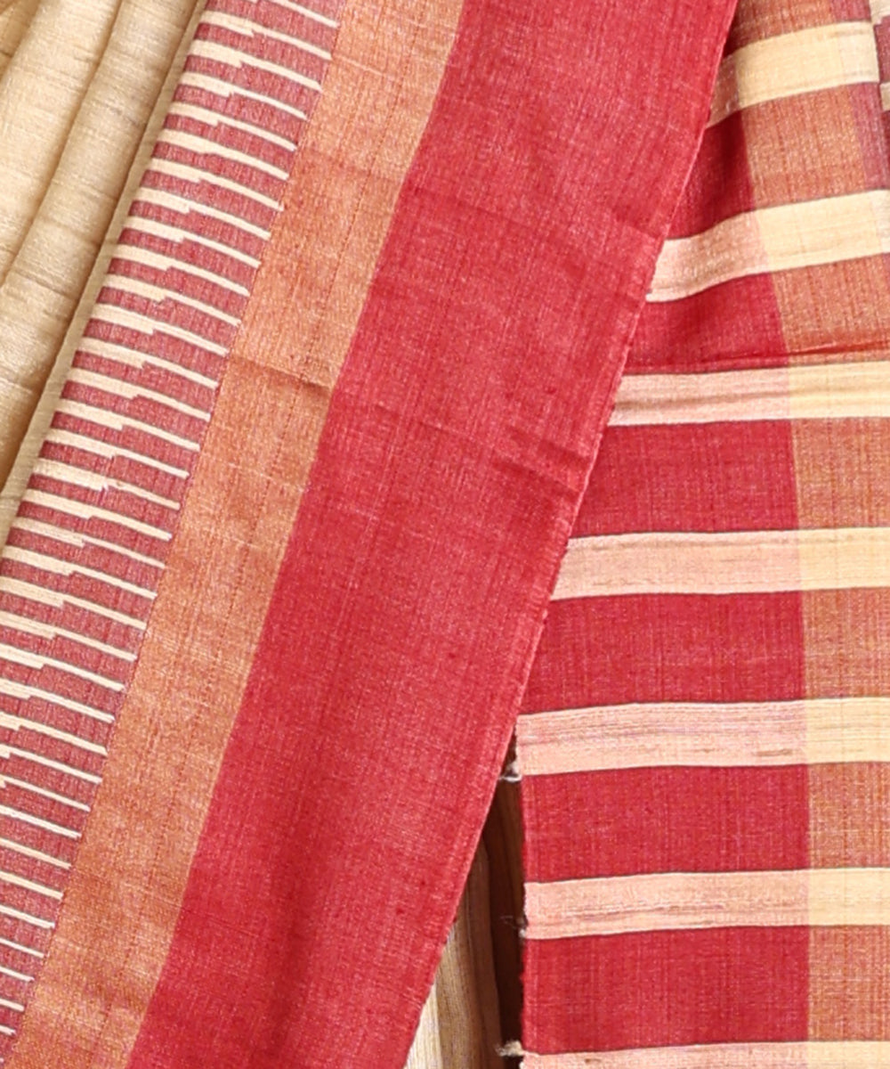 Handloom_Maroon_Pure_Kosa_Silk_Saree_WeaverStory_04