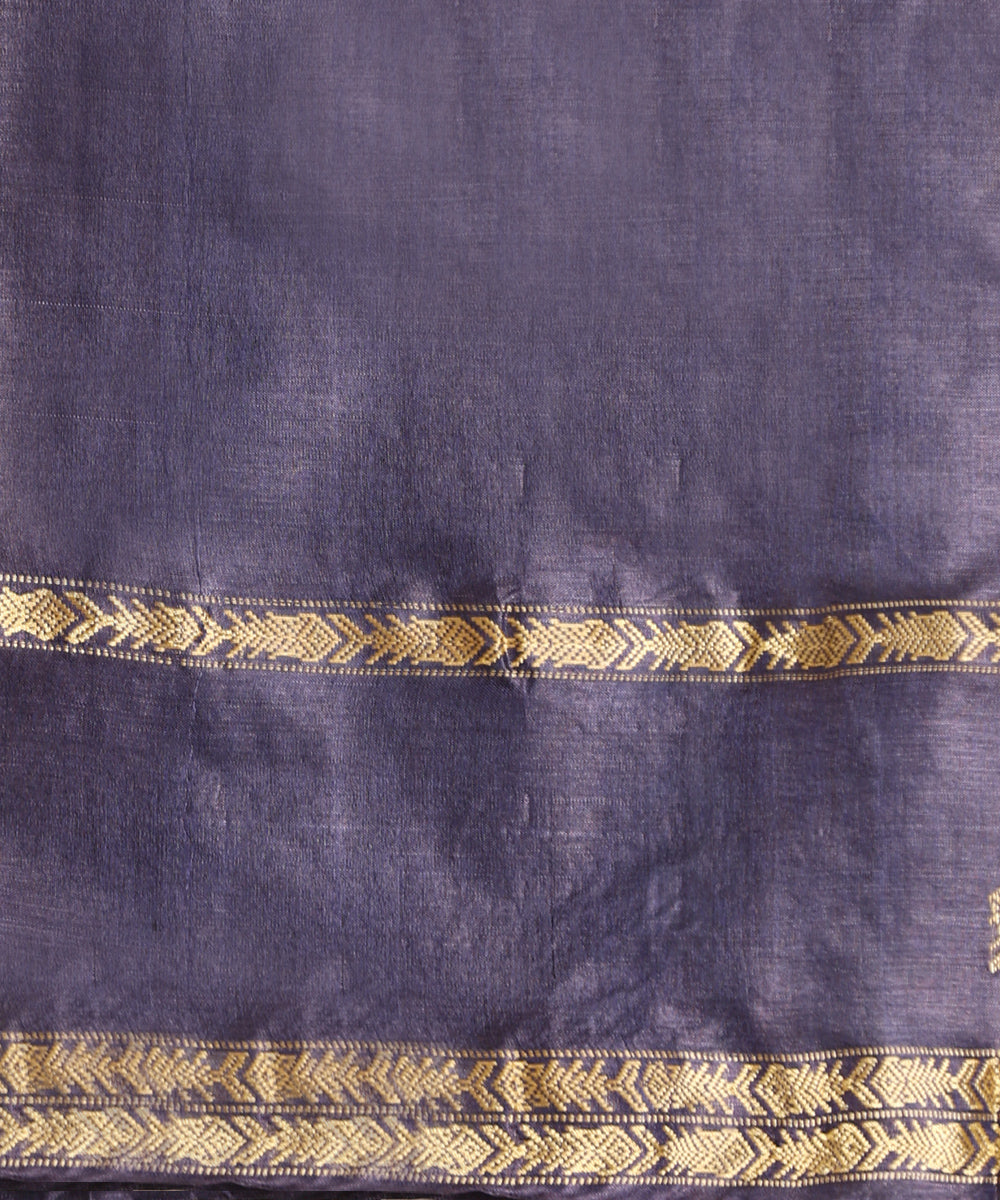 Navy_Blue_Handloom_Pure_Kosa_Silk_Saree_With_Intricate_Zari_Border_And_Pallu_WeaverStory_06