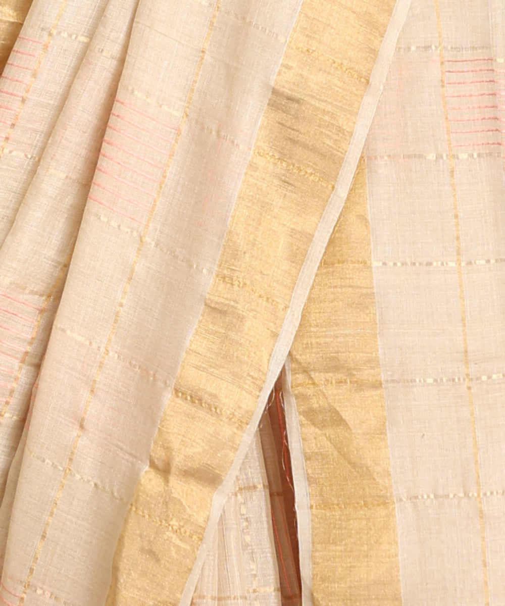 Handloom_Pink_Pure_Kosa_Silk_Saree_WeaverStory_04