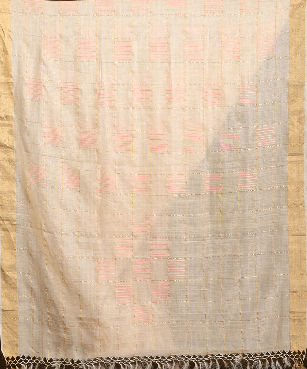 Handloom_Pink_Pure_Kosa_Silk_Saree_WeaverStory_05