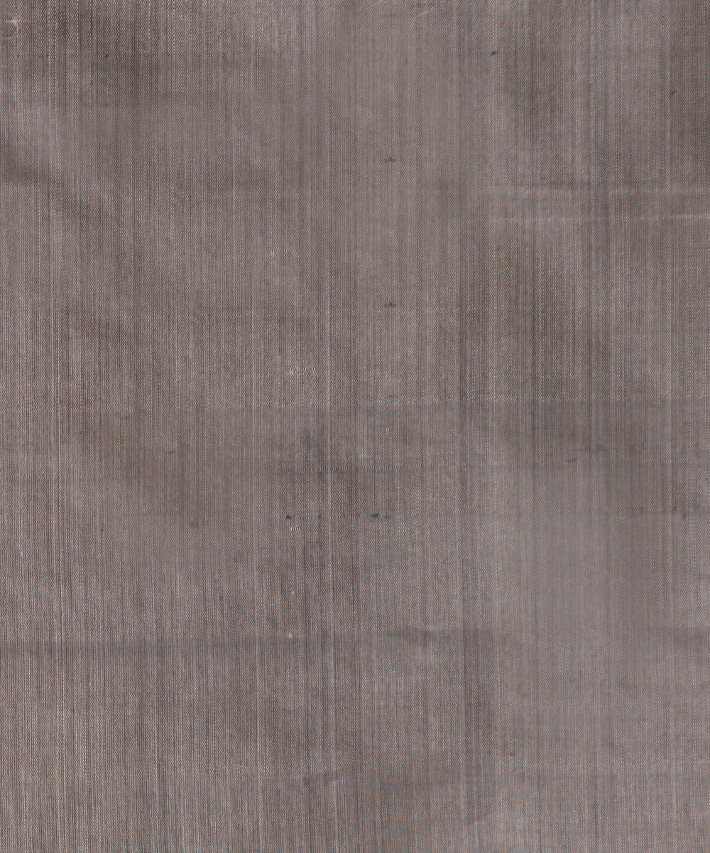 Beige_Handloom_Pure_Kosa_Silk_Saree_With_Grey_Temple_Border_WeaverStory_06