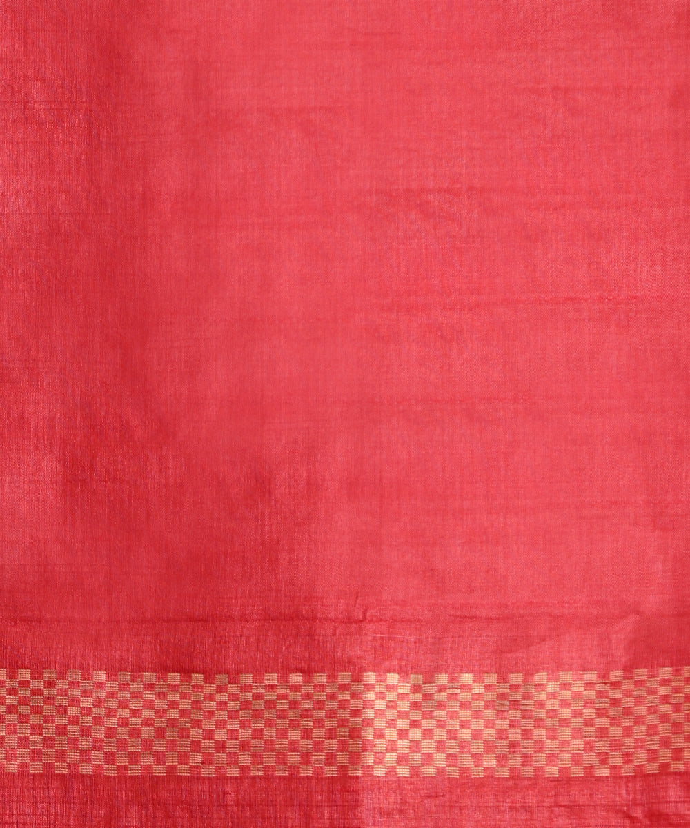 Pink_Handloom_Pure_Kosa_Silk_Saree_With_Lotus_Zari_Jaal_WeaverStory_06