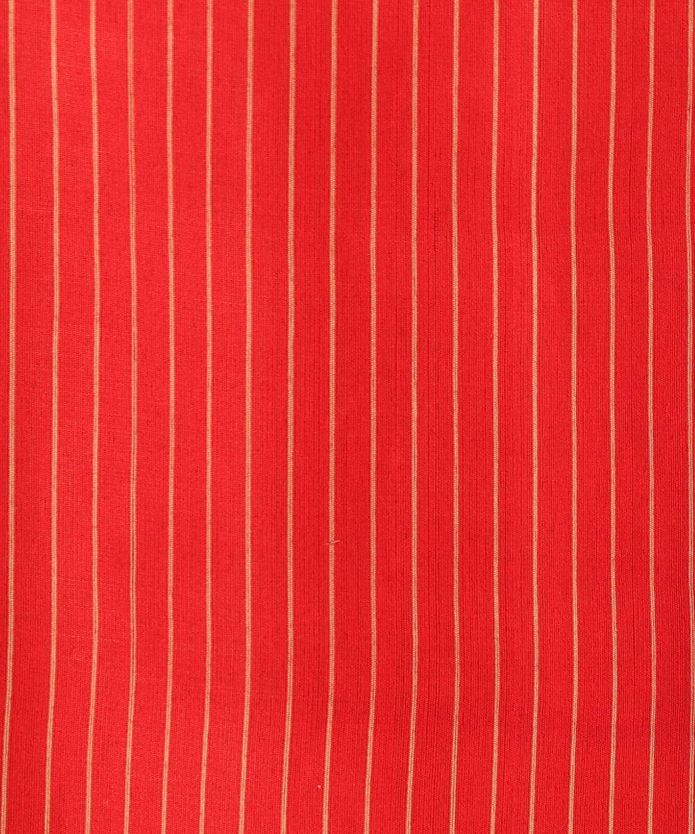 Cream_Handloom_Pure_Kosa_Silk_Saree_With_Red_Temple_Border_WeaverStory_06