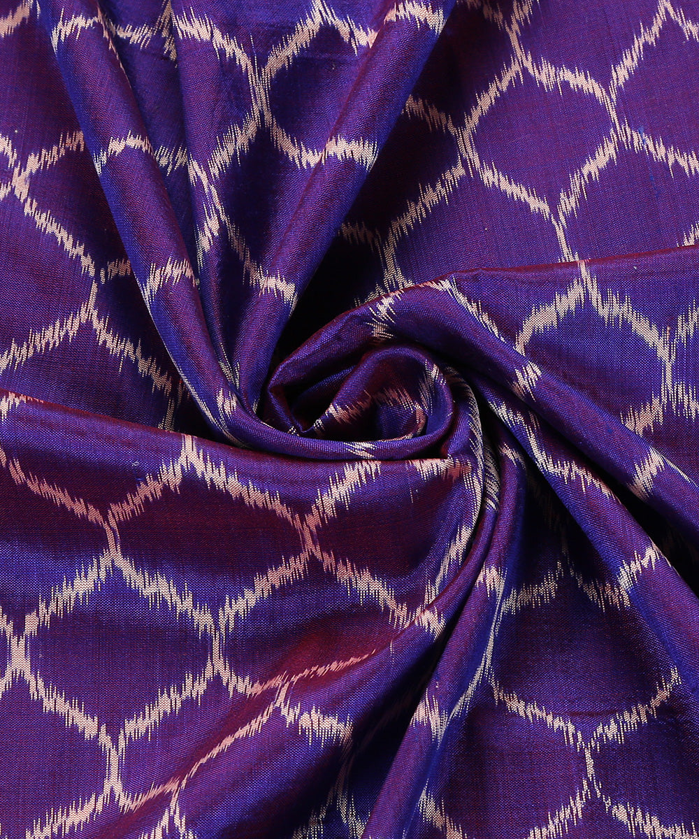Purple_Handloom_Pure_Mulberry_Silk_Single_Ikat_Stole_WeaverStory_05