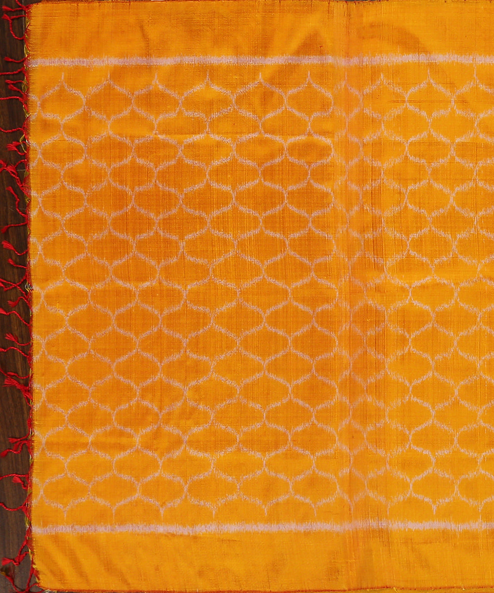 Yellow_Handloom_Pure_Mulberry_Silk_Single_Ikat_Stole_WeaverStory_02