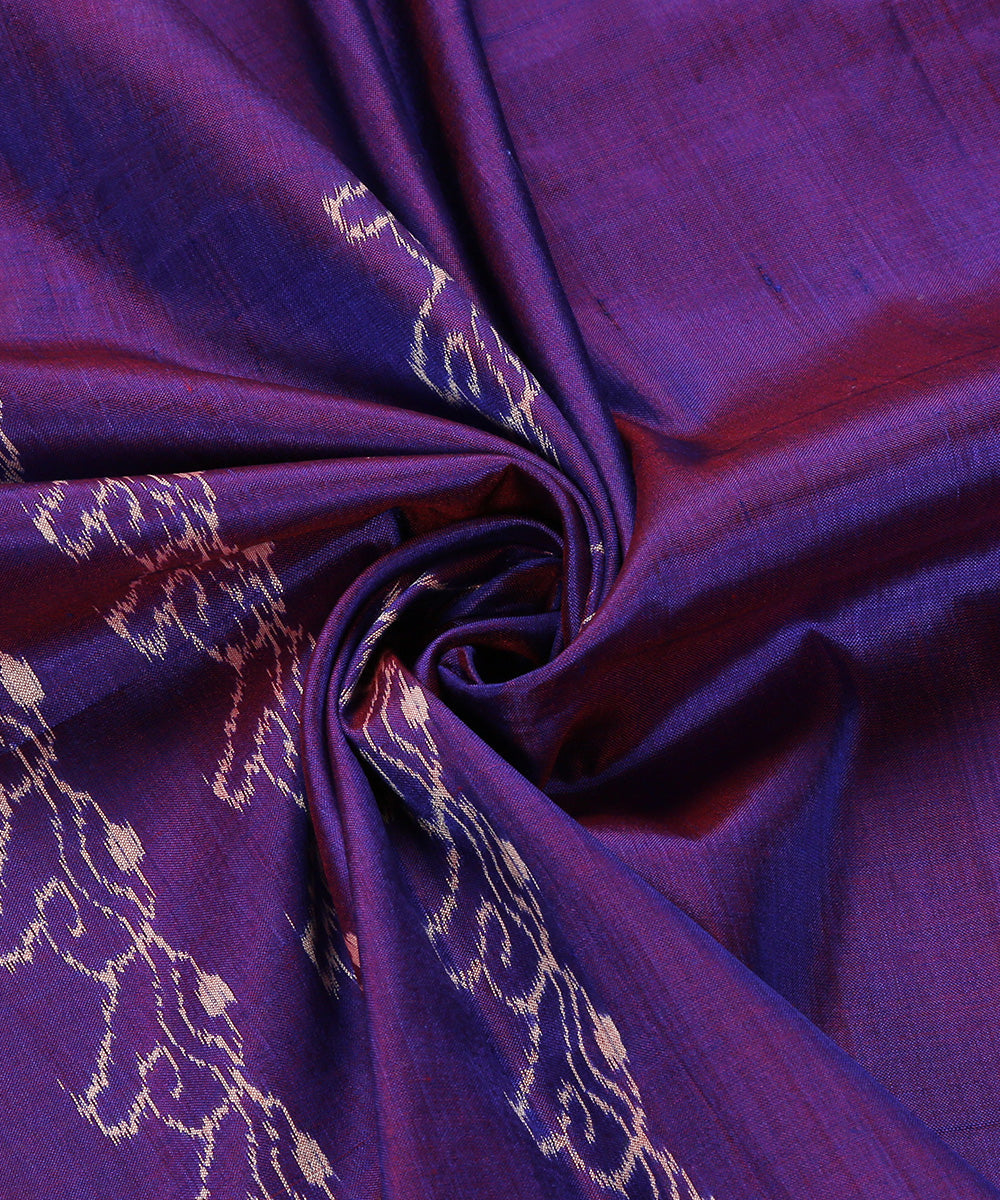 Handloom_Purple_Pure_Mulberry_Silk_Single_Ikat_Stole_WeaverStory_05