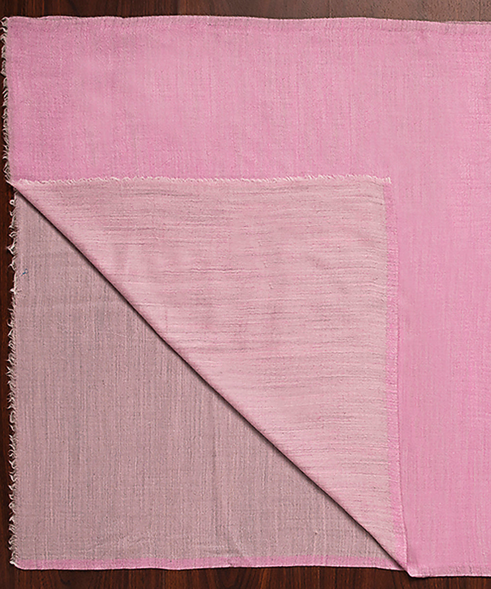Handwoven_Pink_Double_Shade_Pure_Pashmina_Ladies_Stole_WeaverStory_02
