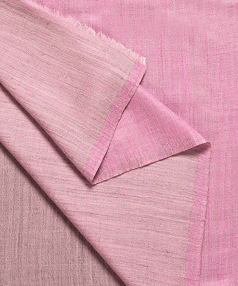 Handwoven_Pink_Double_Shade_Pure_Pashmina_Ladies_Stole_WeaverStory_04