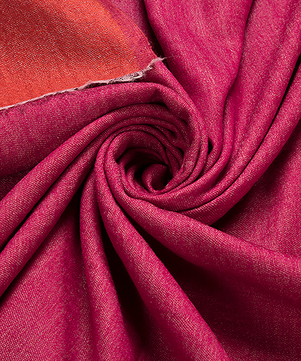Rust_And_Pink_Handwoven_Double_Shade_Pure_Pashmina_Ladies_Stole_WeaverStory_05