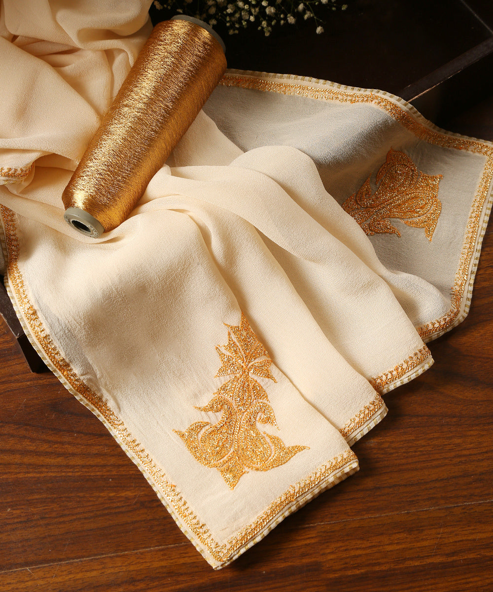 Pearl_White_Pure_Silk_Kashmiri_Tilla_Hand_Embroidered_Dupatta_With_Konia_WeaverStory_01