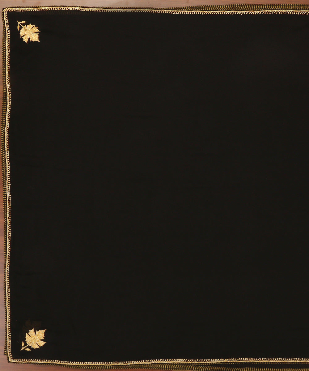 Black_Pure_Silk_Kashmiri_Tilla_Hand_Embroidered_Dupatta_With_Konia_WeaverStory_02