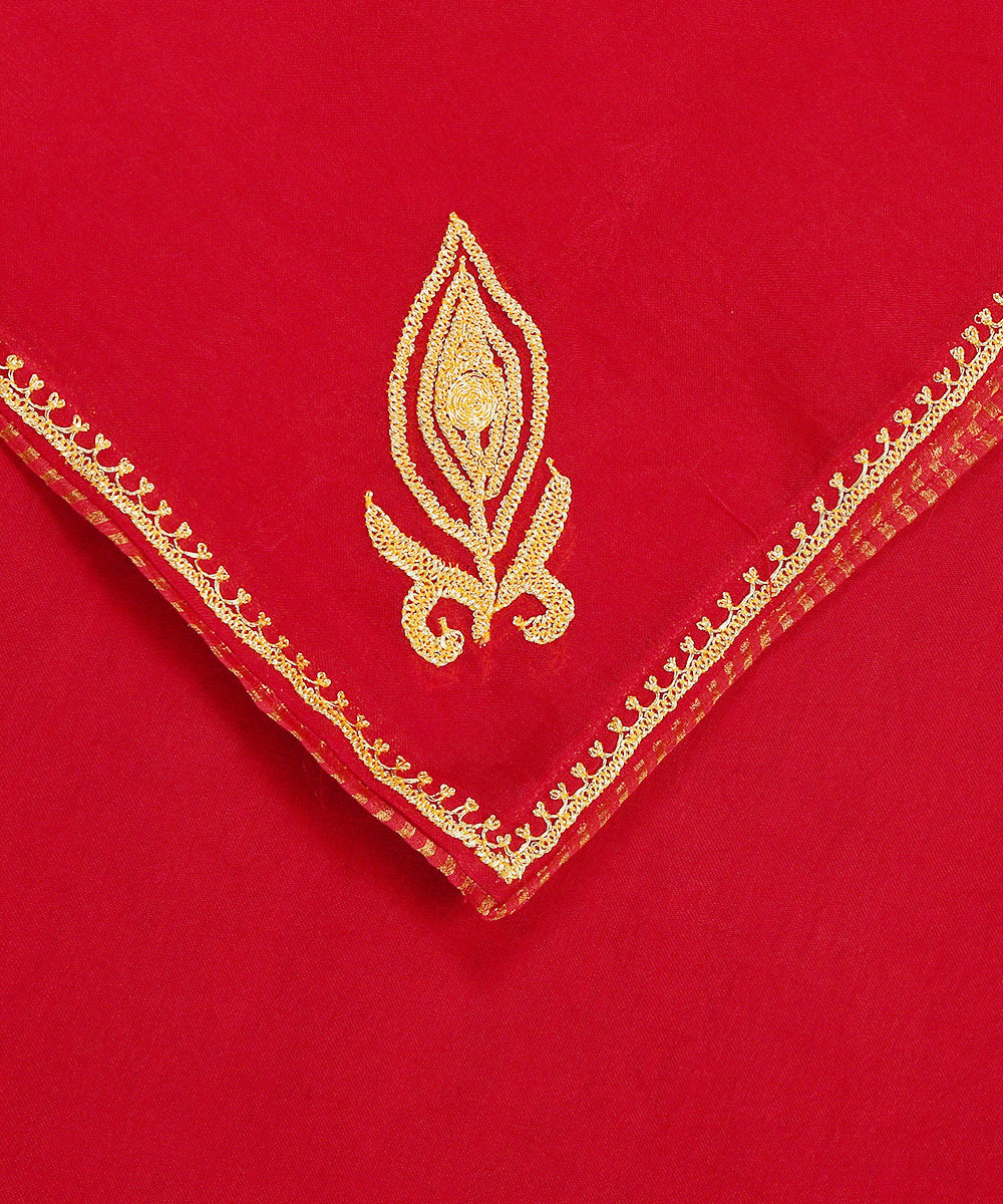 Red_Pure_Silk_Kashmiri_Tilla_Hand_Embroidered_Dupatta_With_Konia_WeaverStory_04
