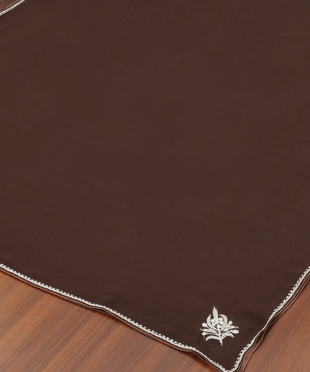 Dark_Brown_Pure_Silk_Kashmiri_Tilla_Hand_Embroidered_Dupatta_With_Konia_WeaverStory_03