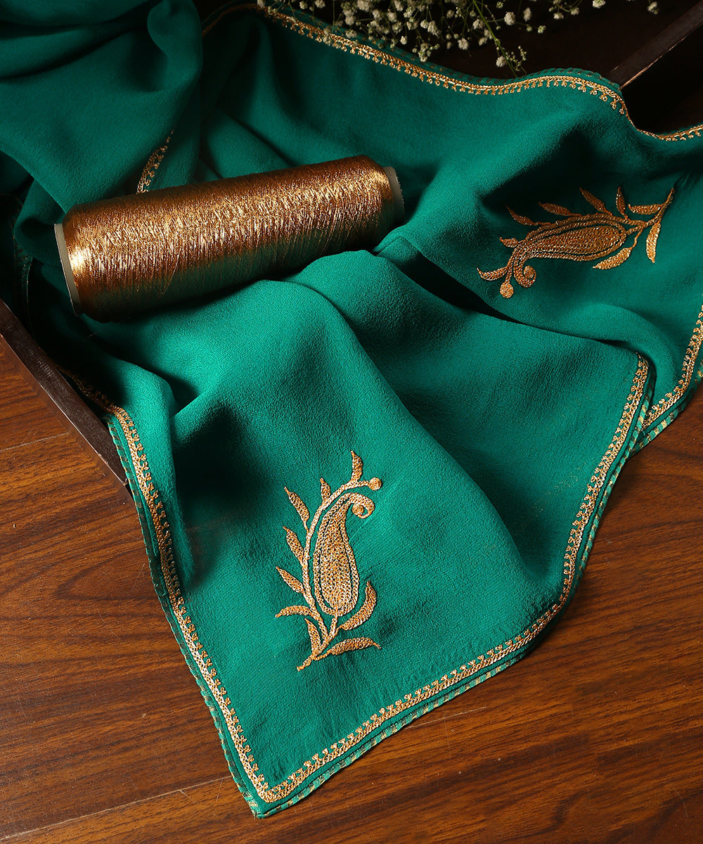 Sea_Green_Pure_Silk_Kashmiri_Tilla_Hand_Embroidered_Dupatta_With_Konia_WeaverStory_01