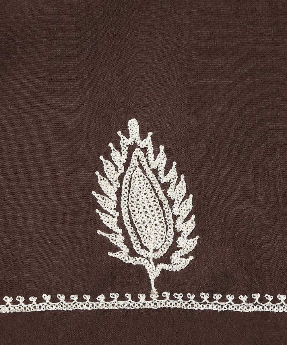 Dark_Brown_Pure_Silk_Tilla_Hand_Embroidered_Unstitched_Suit_Set_With_Dupatta_WeaverStory_03