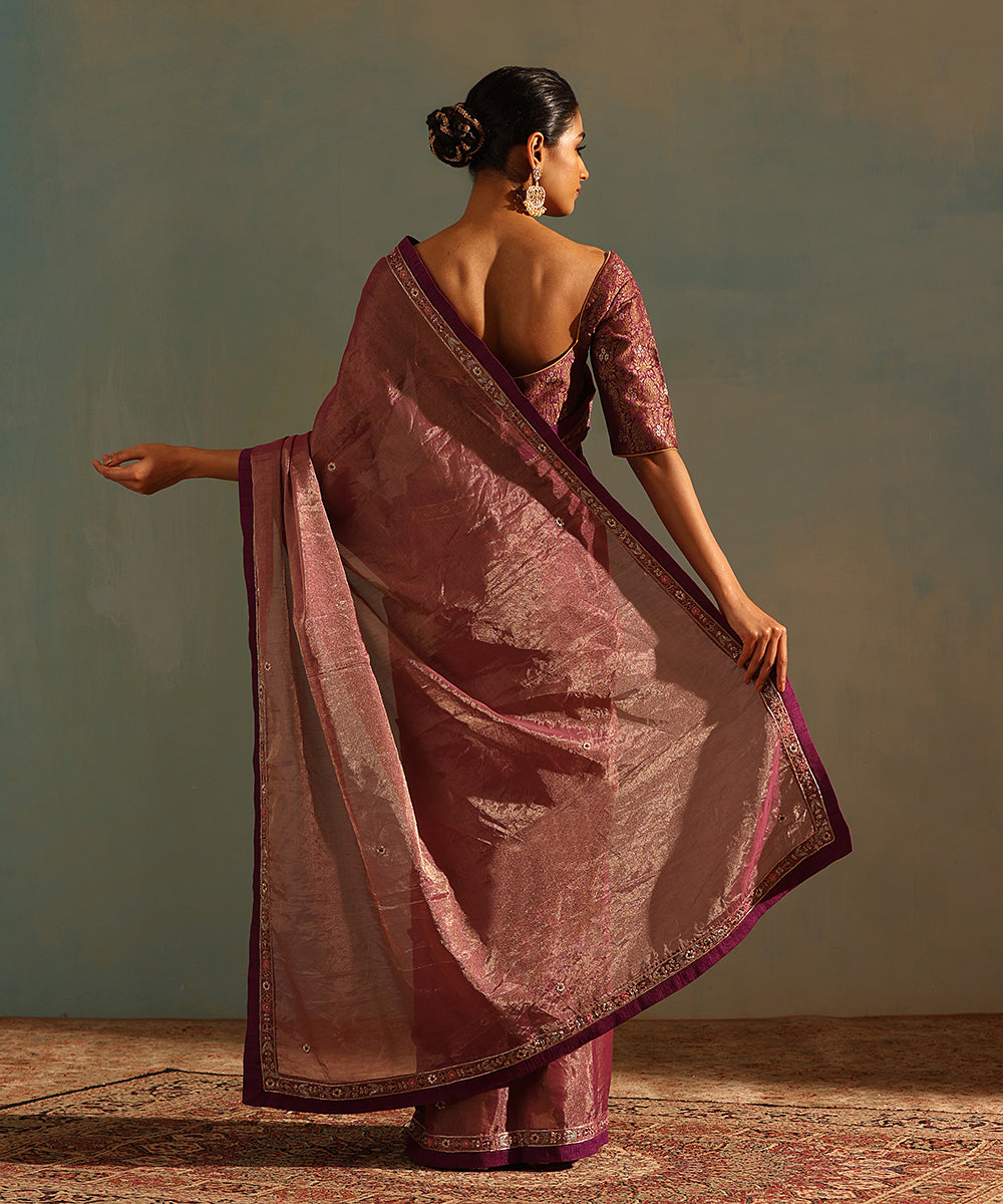 Purple_Hand_Embroidered_Tissue_Silk_Saree_With_Zardozi_And_Raw_Silk_Border_WeaverStory_03